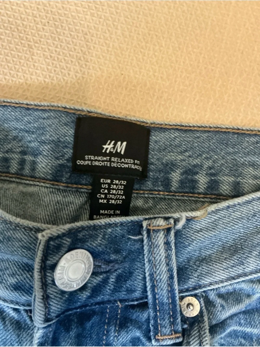 H&M Light Blue Relaxed Fit Men’s Jeans